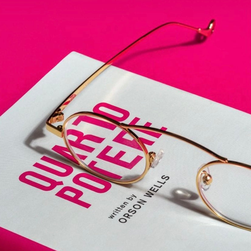 Voltaire - Gold with Clear lenses