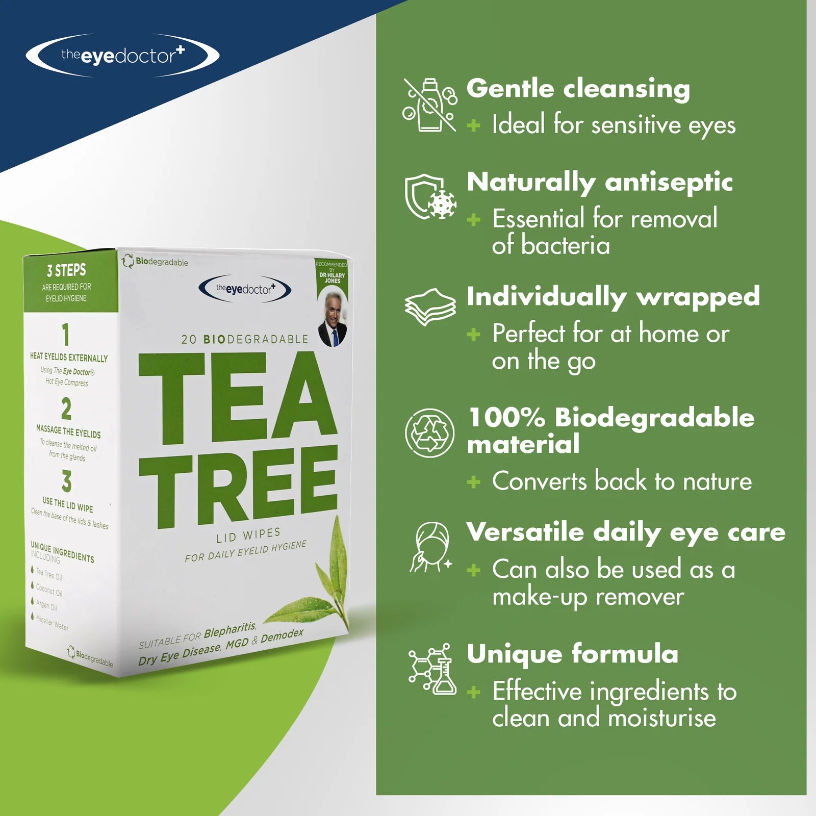 Tea Tree Oil Eyelid Wipes