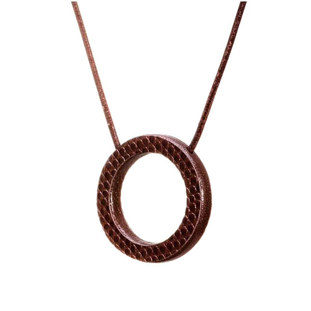 Le Kevin Leather Spectacle Holder - Espresso Lizard